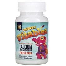 Vitables 비타블스 칠드런 츄어블 칼슘 플러스 마그네슘 버쓰데이 케이크 Calcium Magnesium 90베지정