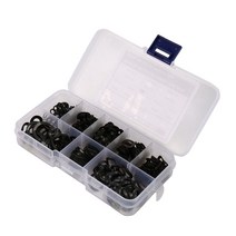 블랙 스틸 링 스프링 세척기 3 웨이브 와셔 65Mn 파도 가스 켓 구색 키트 - M3 M4 M5 M6 M8 M10 M12 M16 (550 PC), 하나, 검은 색