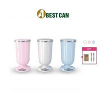 [스텐다드모델/기본밀폐형] [항균리필롤 총50개월분] 세계최초 발명특허 프리미엄 밀폐 인테리어 휴지통 베스트캔, 상세설명 참조, [베베모델/이중덮개형] B200AR4 B(블루)