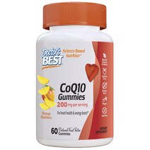 닥터스베스트 CoQ10 200mg 망고 매드니스 구미 글루텐 프리 비건, 60개입, 1개