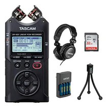 Tascam DR-40X 4트랙 디지털 오디오 레코더 세트 구성