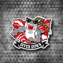 스킨스쿠버 방수 스티커 dive_69