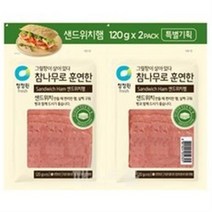 청정원 참나무로 훈연한 샌드위치햄, 120g, 4개