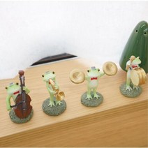 개구리장식품 밴드 악기 개구리소년 미니어처 감각있는 분위기깡패 개업집선물 집순이취미