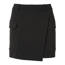 [데상트 골프] GQC DN21WFSK54-BLKG 여성 아웃포켓 랩 스커트 / BLKG