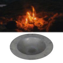 주물화목난로 라운드 화재 구덩이 캠핑 숯불 스토브 히터 로그 나무 주철, 한개옵션0