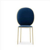 마카롱의자 골드프레임 슬림 벨벳 등받이 식탁의자, 그레이