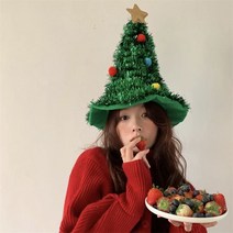 그린 산타 모자 한국식 산타 모자