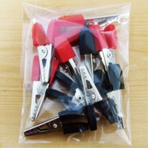 전기회로 수업재료 악어이빨 집게 10개 교육기관 부속품 만들기 학교 DIY