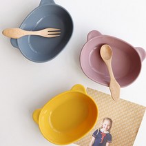 cocooning 아기 유아 어린이용 실리콘 흡착 식판 접시 그릇 모음, 간식그릇, 다크블루