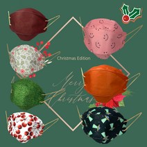 (10매입 1set) 하하비샵 크리스마스 패턴 컬러 마스크 기획전, 3D(대형), 5. 우주선외계인(10매입)