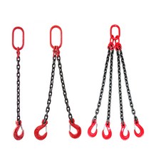 지게차 후크 물류 운반기 피커 체인 클램프 드럼통, 2톤 1m 1다리 10mm 체인