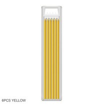 단단한 목수 연필 Scriber 나무 바닥 금속 마킹 드로잉에 대 한 내장 된 숫돌과 목공 기계 도구, [03] Yellow Refill