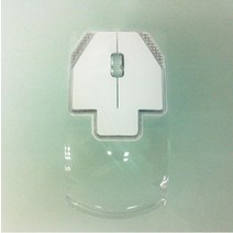 1PCS 무지개 다채로운 LED 빛 투명한 2.4GHz 무선 마우스 광학 노트북 데스크탑 PC 게이머 음소거, 한개옵션1, 04 White