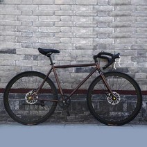 클래식 자전거 입문용픽시 경륜 하이브리드 크로몰리 픽시 가벼운 레이싱 디스크 브레이크, 단일사이즈, L 26인치