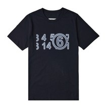 [MM6 MAISON MARGIELA] [명품]페드로 MM6 넘버 줌 로고 티셔츠 S52G