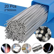 논용접봉 스텐용접봉 알곤 무연납 102030Pcs 저온 알루미늄 용접 와이어 솔더 막대 500MM 필요 없음 파우더 범퍼 납땜 세트, 2mm 30PCS, 50cm length
