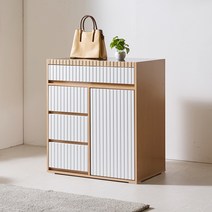 찰스 템바보드 800 4단 아일랜드 서랍장, 오크+화이트