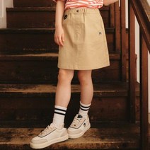 [포인터웍스] 22SS 포인터웍스 우븐 스커트 (ISS33SA51G_BG)