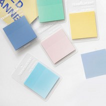 파스텔 미니 반투명 점착 메모지 접착 스티커 인덱스탭, 파스텔미니5cmx5cm(옐로우)