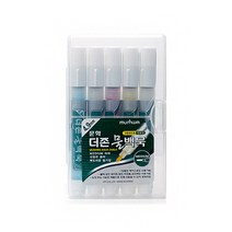 문화 더존 물백묵 펜 아크릴 유리 블랙보드 그린보드용 액체 분필 5개 세트, 상세 참조