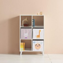 아트박스/히트디자인 H6306 3단 6칸 심플 책장 1color, 화이트