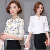 리본끈 7색상 [CESS] 쉬폰 블라우스 TN965