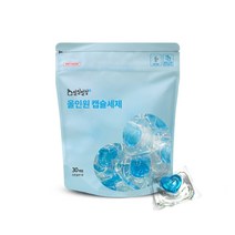일일일청 고농축 올인원 캡슐 세탁 세제 30개입 코튼블루향 드럼 통돌이 겸용, 5팩