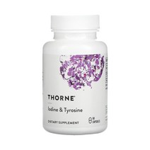 Thorne Research 쏜리서치 요오드 티로신 60캡슐 아이오딘 Iodine 타이로신 tyrosine L타이로신 엘타이로신 ltyrosine L티로신 Potassium 칼륨