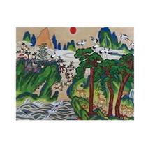 DIY명화그리기 유화 페인팅 십장생도 40X50 diy명화그리기 명화그리기세트 그림그리기 아이러브페인팅 수채화그림, 단품