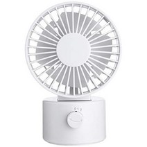 일본직발송 2. FOCUSMART 소형 USB 선풍기 【화이트】 스윙식 미니 탁상 선풍기 USB 급전식 풍량 2 단계, One Size, 화이트