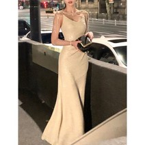 138723 여성 민소매 v넥 머메이드라인 파티 드레스 웨딩촬영원피스 셀프웨딩드레스