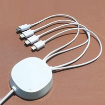 팝폰 4in1 도난방지용 멀티 충전기 마이크로5핀 8핀 C타입 케이블, 상세페이지 참조, 상세페이지 참조