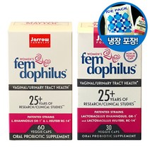 자로우 Fem Dophilus 펨 도피러스 50억 60캡슐 + 30캡슐, 2개