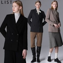 리스트 포멀 피크드 라펠 재킷_TWSJKL80060_BK