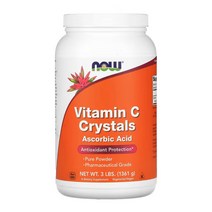 NOW FOODS 나우푸드 비타민C 메가도스 크리스탈 아스코르빈산 분말 가루 1361g