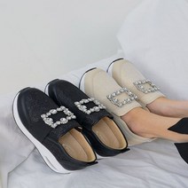 아이슈즈 여성 사각보석 슬립온 운동화 스니커즈 99466