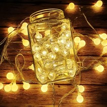 [뷰티하우스]앵두전구 알전구 캠핑 텐트 LED 스트링라이트 20구 40구, 반투명 웜화이트_20구 3m [건전지]