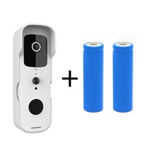 IoT Ai 인터폰 비디어폰 설치 교체 Tuya-스마트 홈 비디오 초인종 와이파이 야외 무선 도어벨 방수 배터, 01 option 1_01 EU 플러그