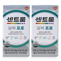 센트룸실버프로 센트륨실버 올인원 종합비타민 멀티비타민앤미네랄 120정x2개, 1set, 120정 x 2개