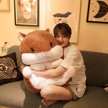 대형 햄스터인형 낮잠베개 수면 애착 모찌 선물, 편안한60cm