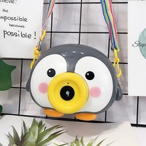 비누방울완구 귀여운 만화 동물 펭귄 카메라 버블 머신 라이트 전기 거품 제조 업체 여름 소년 야외 4670770533, B