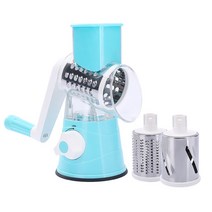 푸드 프로세서 야채 쵸퍼 주방 롤러 가제 도구 야채 커터 라운드 슬라이서 Graters 감자 당근 치즈 슈레더, 1개, (200006152)B, 단일