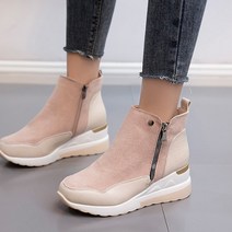 밍브띠 여성 키높이 겨울 스니커즈 웨지운동화