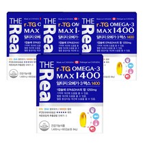 더리얼 알티지 오메가3 맥스1400, 60캡슐, 4개