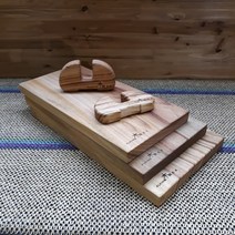 캄포도마 사각스퀘어 [플라잉트리] 원목 나무도마 플레이팅 캠핑 집들이 선물, 중