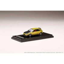 Hobby JAPAN 하비 재팬 HJ641017FY 1/64 혼다 시빅 EG6 JDM 스타일 메쉬 휠 옐로우 메탈릭 [다이캐스트 미니카], 단일