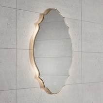 아크 슬림 LED 간접 조명거울 - 베네치안, LED없음, 블랙