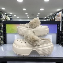크록스 CROCS NC15 스톰프 라인드 클로그 스투코 208546-160