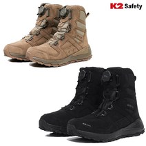 K2 택티컬 고어텍스 경량 전술화 워킹화 8인치 선심없음, 블랙